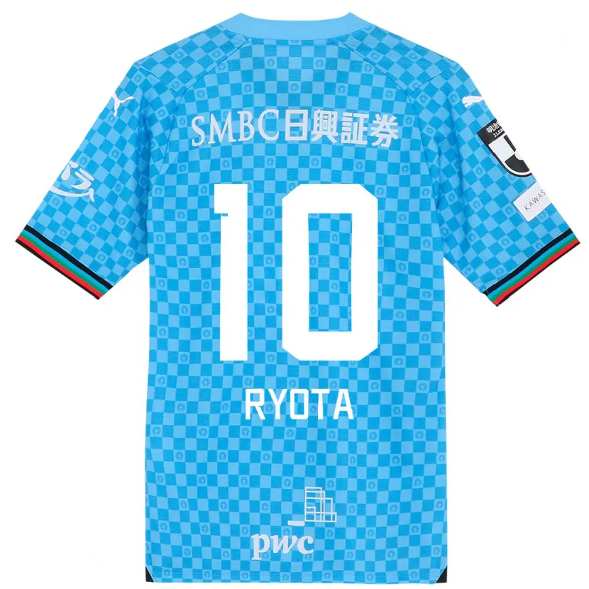 Danxen Enfant Maillot Ryota Oshima #10 Bleu Azur Tenues Domicile 2024/25 T-Shirt