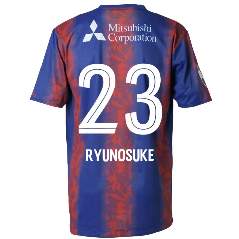 Danxen Enfant Maillot Ryunosuke Sato #23 Bleu Rouge Tenues Domicile 2024/25 T-Shirt