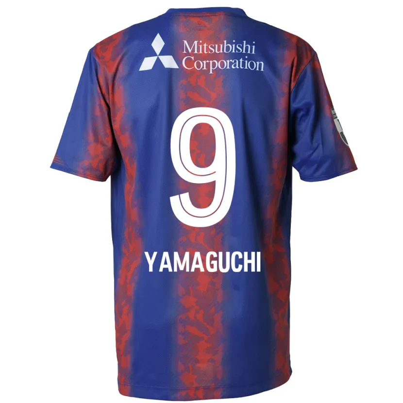 Danxen Enfant Maillot Taiyo Yamaguchi #9 Bleu Rouge Tenues Domicile 2024/25 T-Shirt