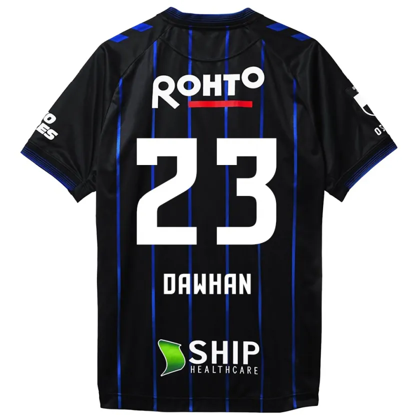 Danxen Enfant Maillot Dawhan #23 Noir Bleu Tenues Domicile 2024/25 T-Shirt