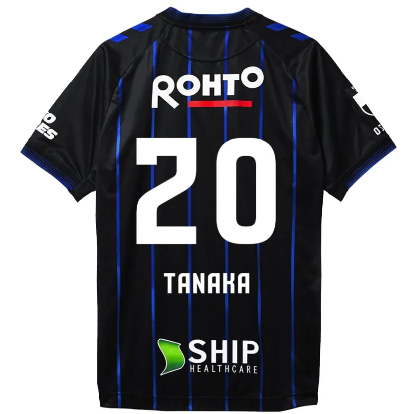 Danxen Enfant Maillot Hyoga Tanaka #20 Noir Bleu Tenues Domicile 2024/25 T-Shirt