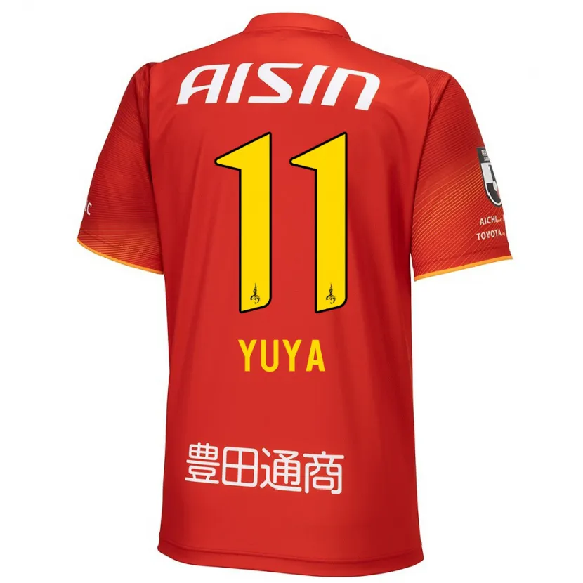 Danxen Enfant Maillot Yuya Yamagishi #11 Rouge Blanc Jaune Tenues Domicile 2024/25 T-Shirt