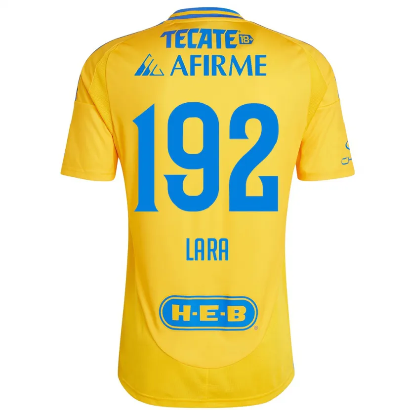 Danxen Enfant Maillot Miguel Lara #192 Or Jaune Tenues Domicile 2024/25 T-Shirt