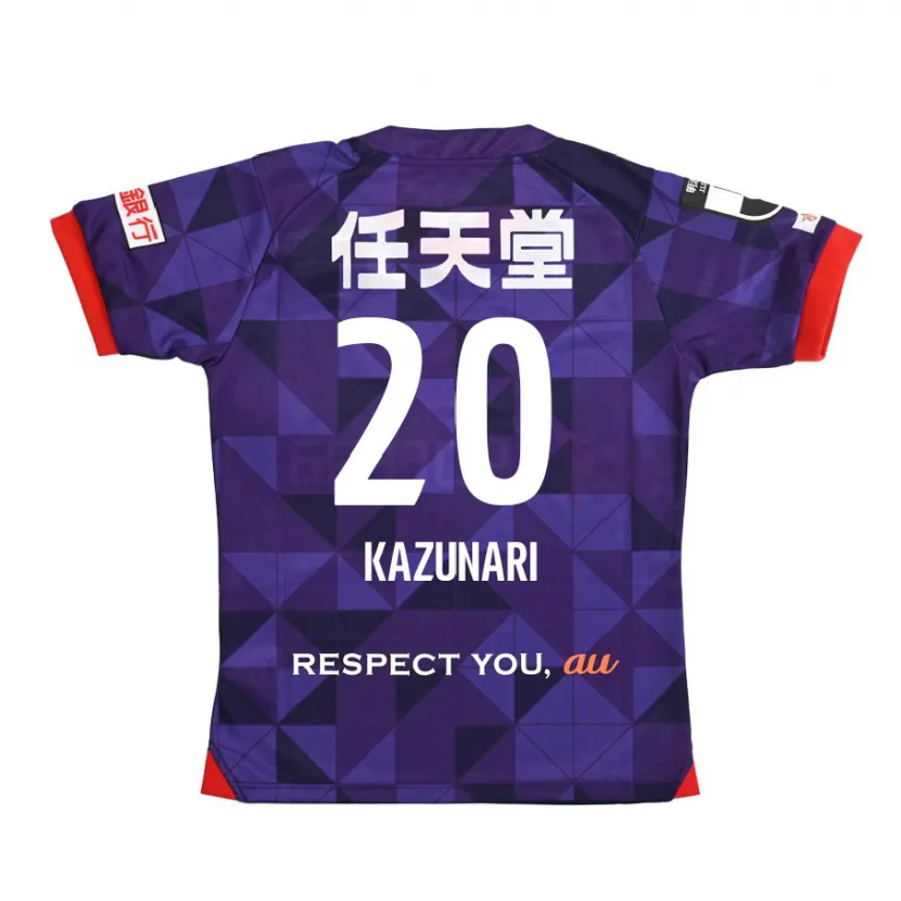 Danxen Enfant Maillot Kazunari Kita #20 Blanc Violet Tenues Domicile 2024/25 T-Shirt