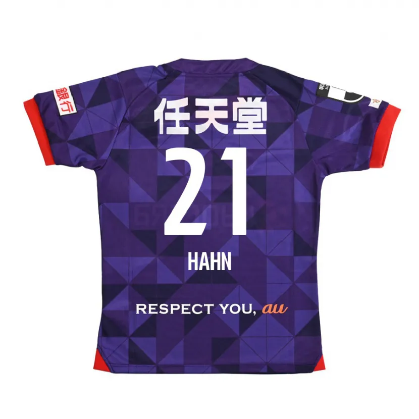 Danxen Enfant Maillot Warner Hahn #21 Blanc Violet Tenues Domicile 2024/25 T-Shirt