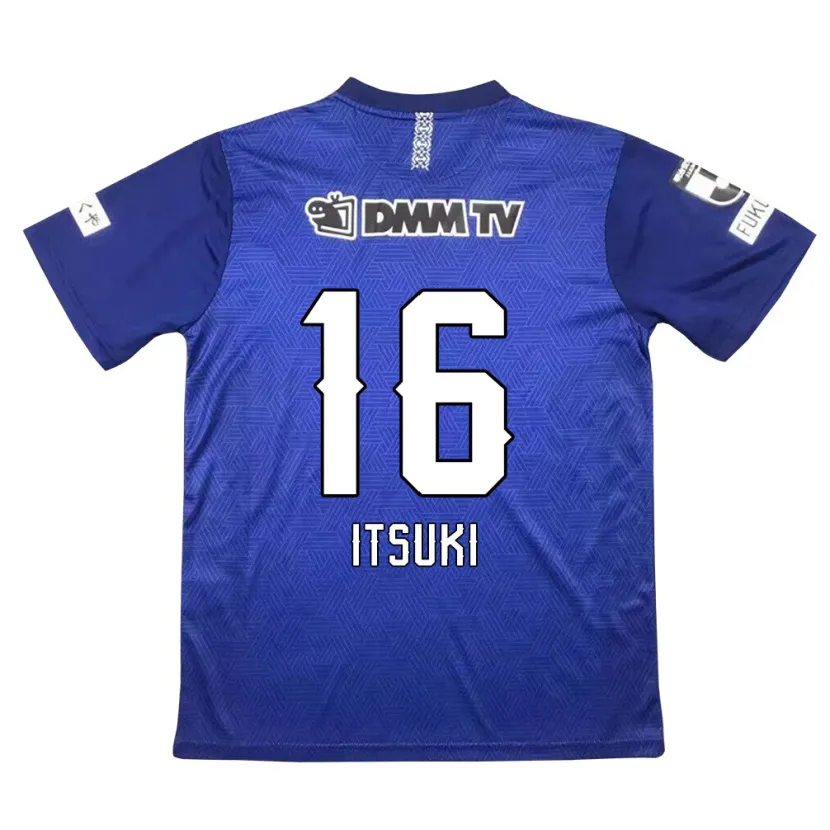 Danxen Enfant Maillot Itsuki Oda #16 Bleu Foncé Tenues Domicile 2024/25 T-Shirt