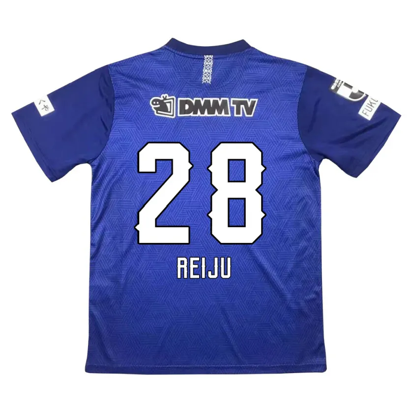 Danxen Enfant Maillot Reiju Tsuruno #28 Bleu Foncé Tenues Domicile 2024/25 T-Shirt