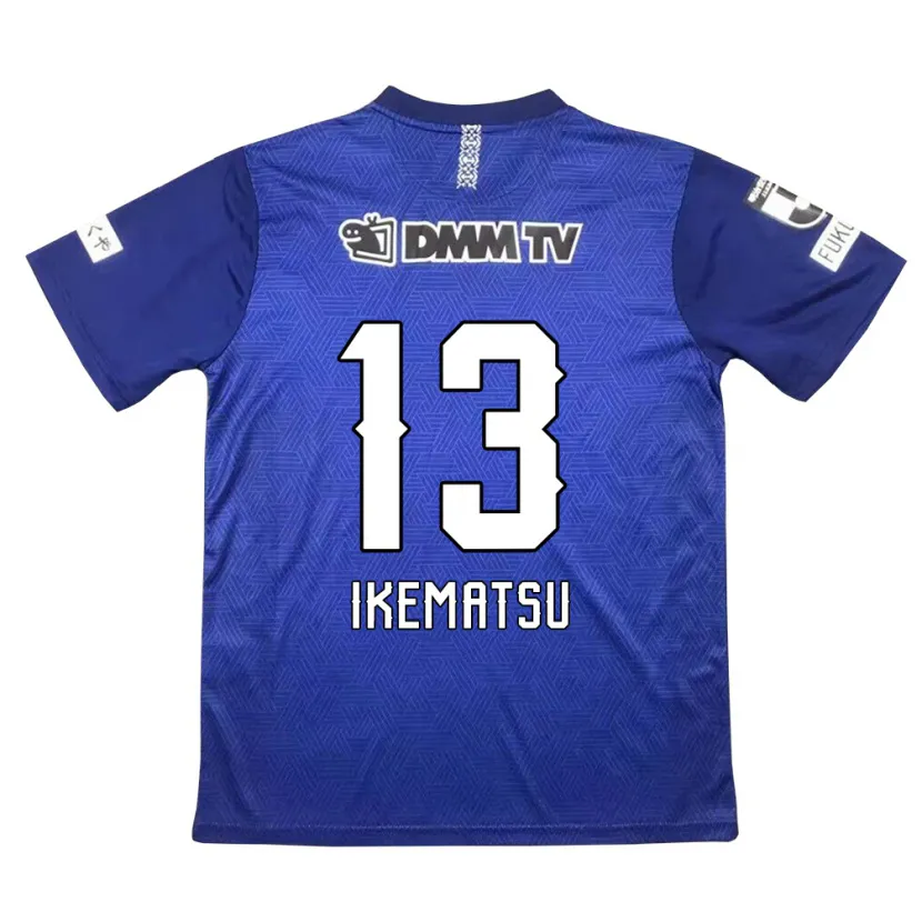 Danxen Enfant Maillot Shumpei Ikematsu #13 Bleu Foncé Tenues Domicile 2024/25 T-Shirt