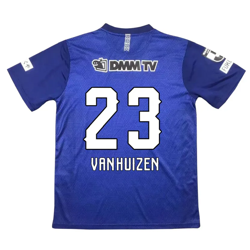 Danxen Enfant Maillot Haruki Christopher Van Huizen #23 Bleu Foncé Tenues Domicile 2024/25 T-Shirt