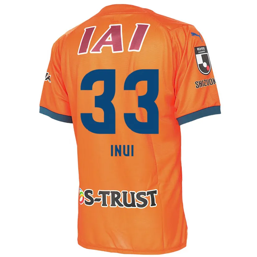 Danxen Enfant Maillot Takashi Inui #33 Bleu Orange Tenues Domicile 2024/25 T-Shirt