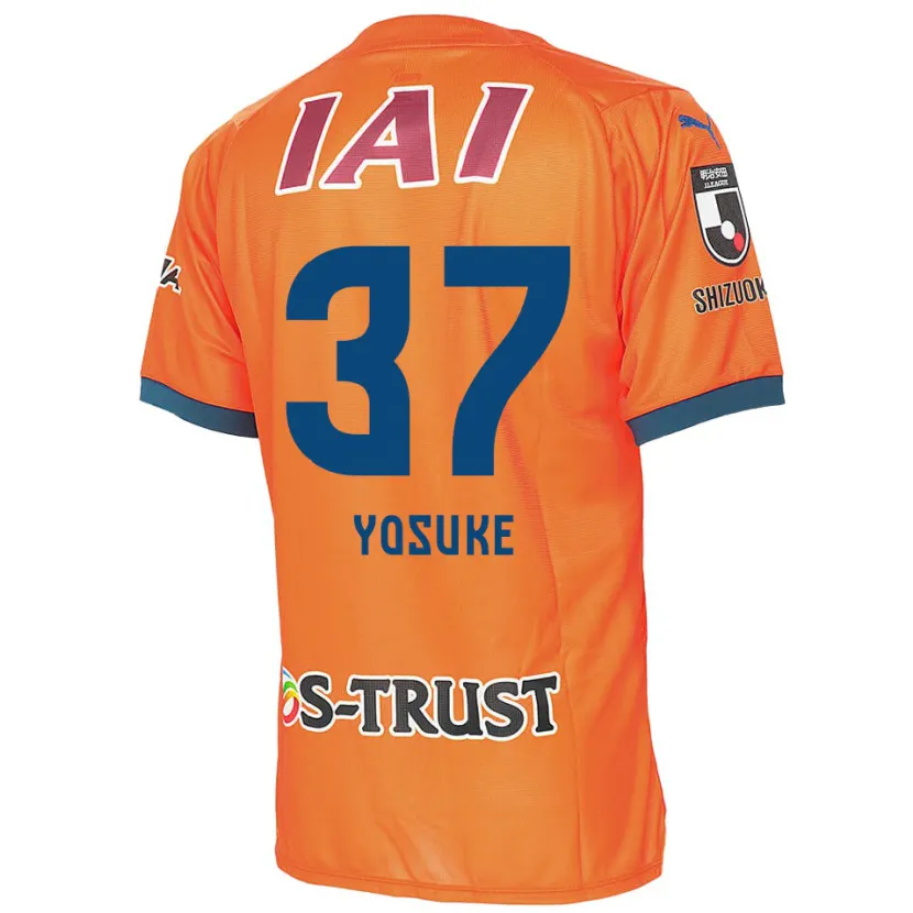 Danxen Enfant Maillot Yosuke Morishige #37 Bleu Orange Tenues Domicile 2024/25 T-Shirt