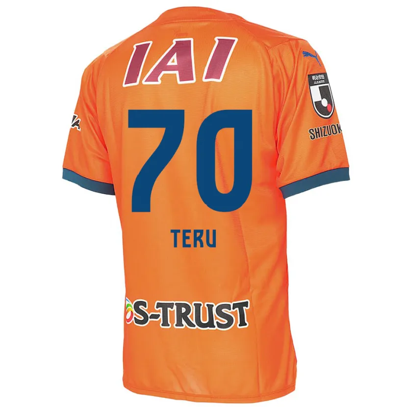 Danxen Enfant Maillot Teruki Hara #70 Bleu Orange Tenues Domicile 2024/25 T-Shirt