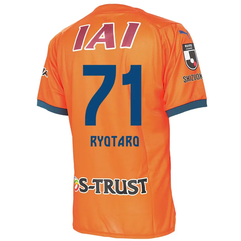 Danxen Enfant Maillot Ryotaro Nakamura #71 Bleu Orange Tenues Domicile 2024/25 T-Shirt