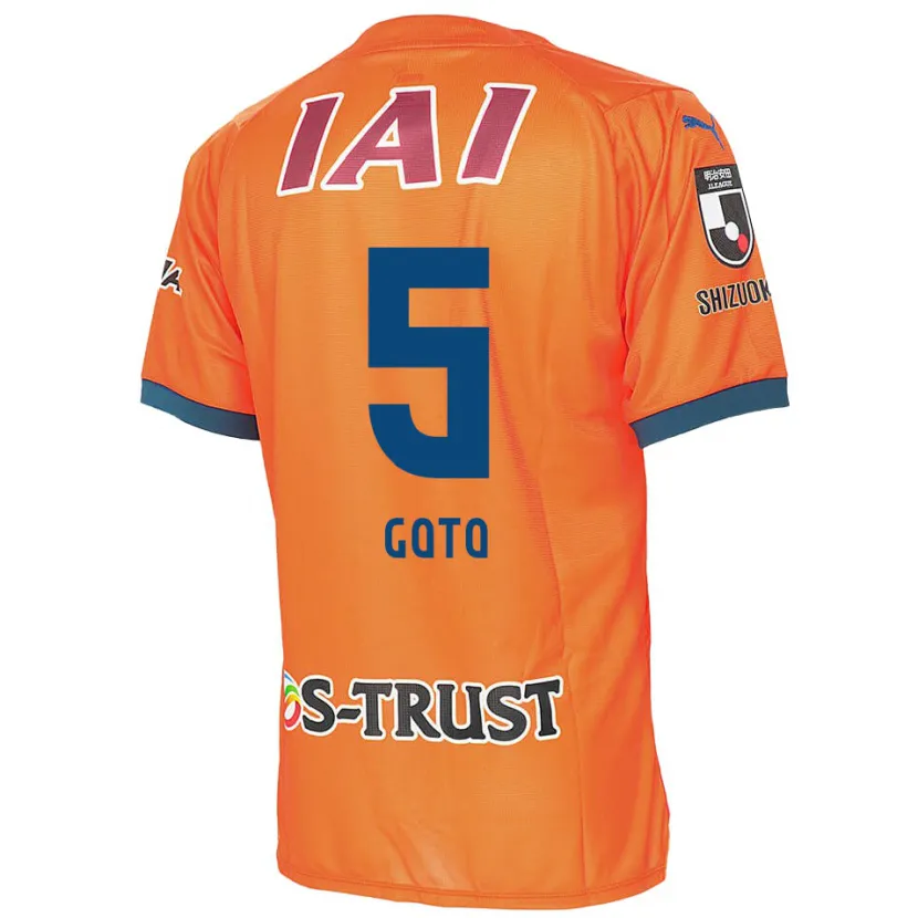 Danxen Enfant Maillot Keita Goto #5 Bleu Orange Tenues Domicile 2024/25 T-Shirt