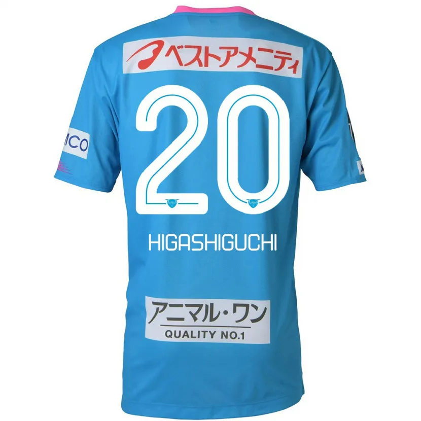 Danxen Enfant Maillot Aitaro Higashiguchi #20 Bleu Rose Tenues Domicile 2024/25 T-Shirt