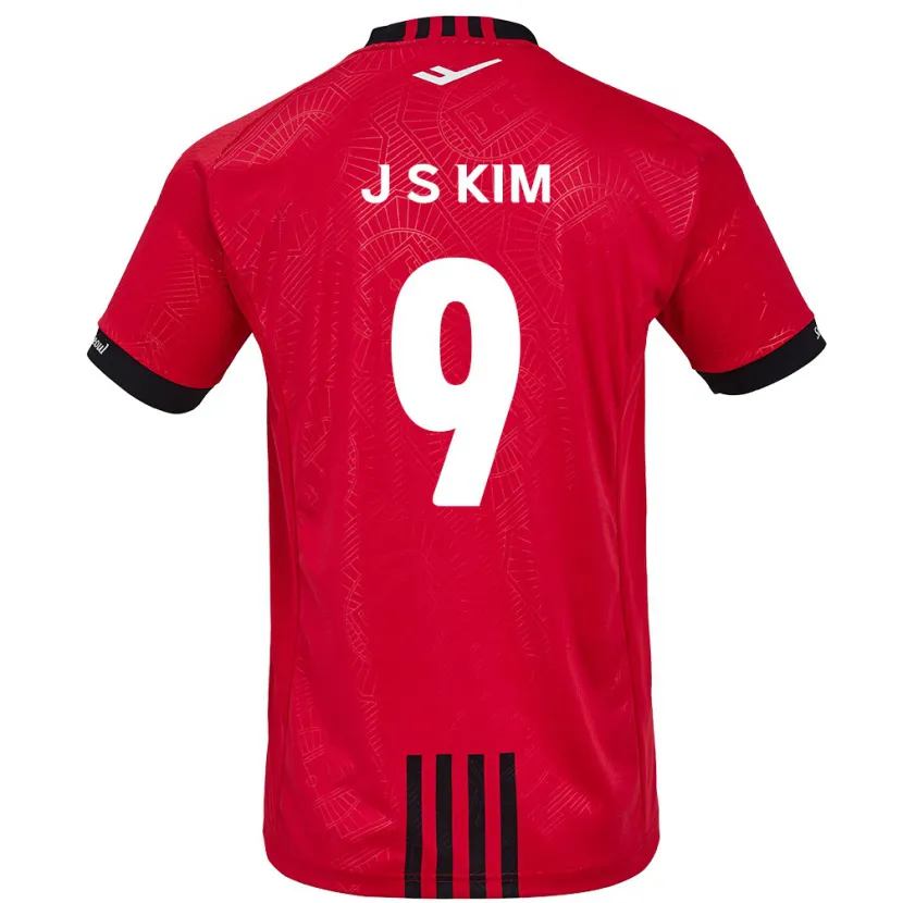 Danxen Enfant Maillot Shin-Jin Kim #9 Rouge Noir Tenues Domicile 2024/25 T-Shirt