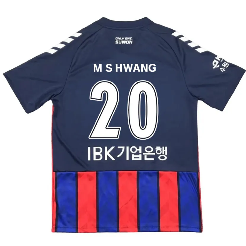 Danxen Enfant Maillot Soon-Min Hwang #20 Bleu Rouge Tenues Domicile 2024/25 T-Shirt