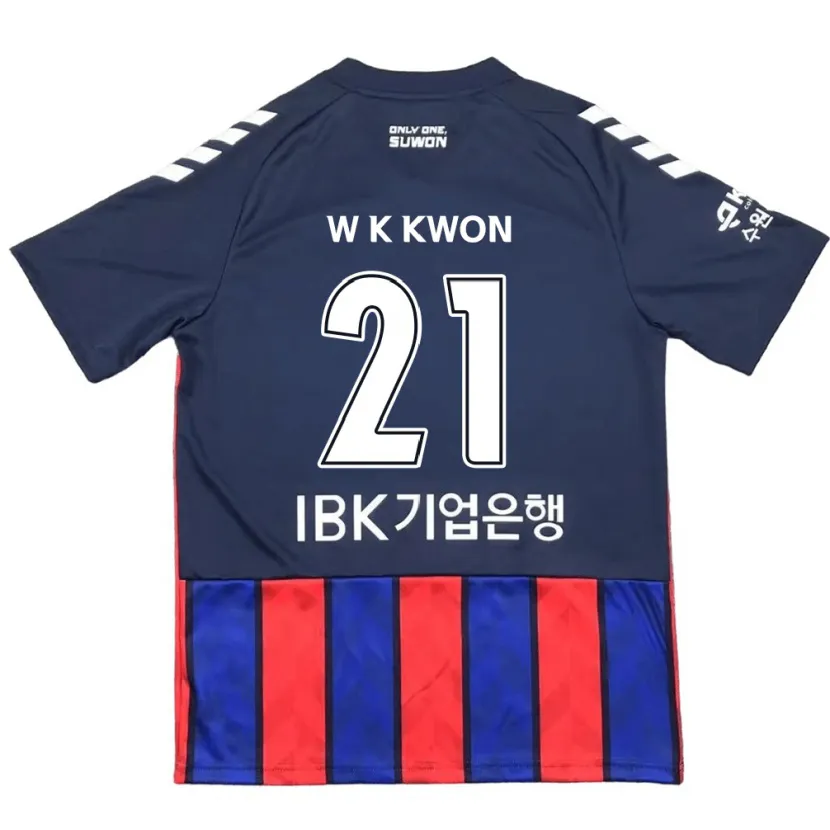 Danxen Enfant Maillot Kyung-Won Kwon #21 Bleu Rouge Tenues Domicile 2024/25 T-Shirt