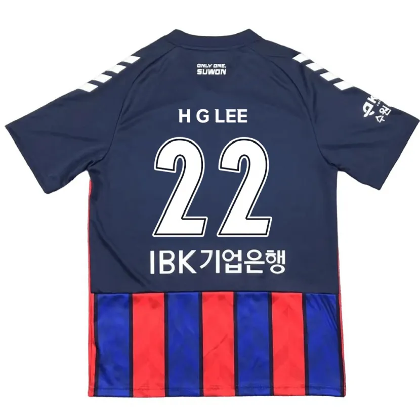 Danxen Enfant Maillot Gwang-Hyeok Lee #22 Bleu Rouge Tenues Domicile 2024/25 T-Shirt