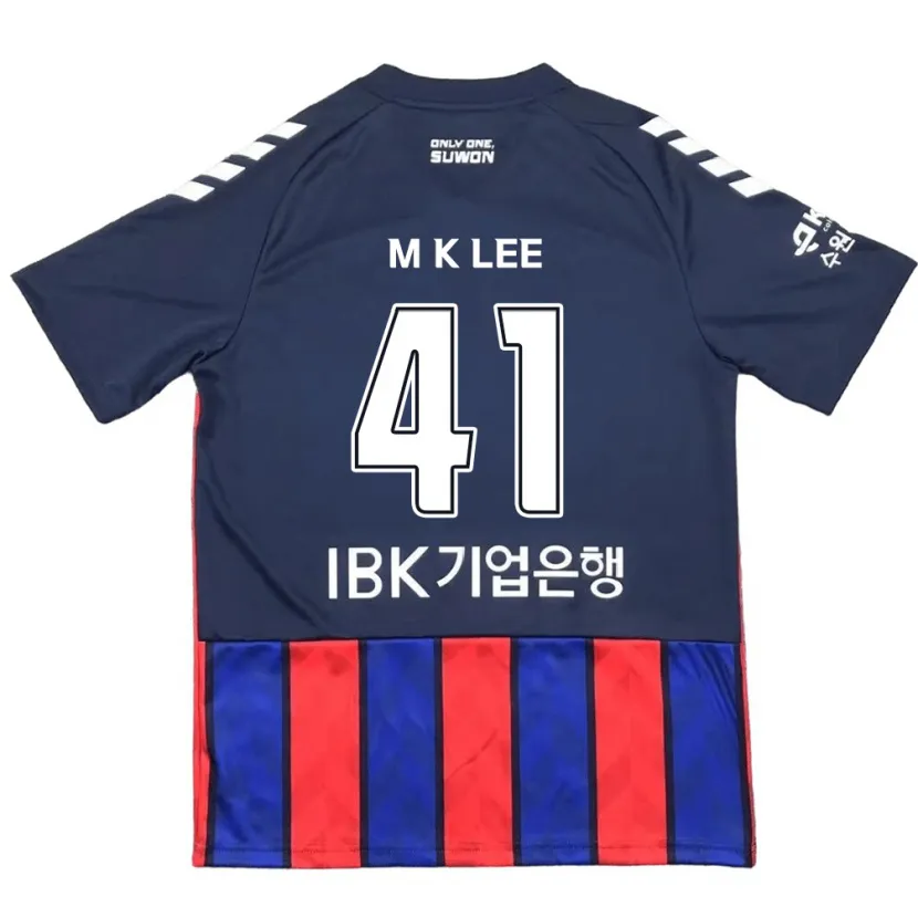 Danxen Enfant Maillot Kyung-Min Lee #41 Bleu Rouge Tenues Domicile 2024/25 T-Shirt