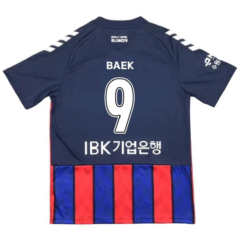 Danxen Enfant Maillot Kyeong Baek #9 Bleu Rouge Tenues Domicile 2024/25 T-Shirt