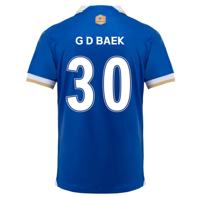 Danxen Enfant Maillot Dong-Gyu Baek #30 Bleu Blanc Tenues Domicile 2024/25 T-Shirt