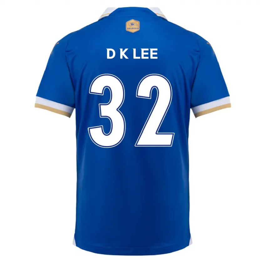 Danxen Enfant Maillot Kyu-Dong Lee #32 Bleu Blanc Tenues Domicile 2024/25 T-Shirt