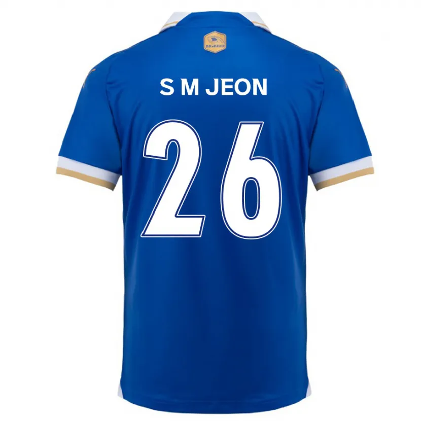 Danxen Enfant Maillot Min-Seung Jeon #26 Bleu Blanc Tenues Domicile 2024/25 T-Shirt