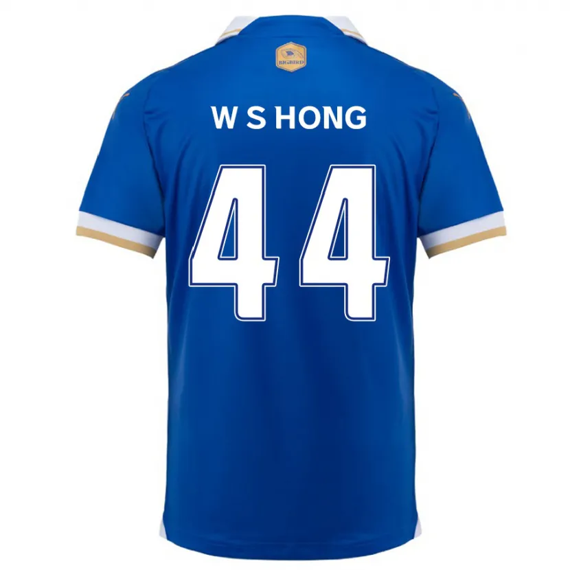 Danxen Enfant Maillot Sang-Won Hong #44 Bleu Blanc Tenues Domicile 2024/25 T-Shirt