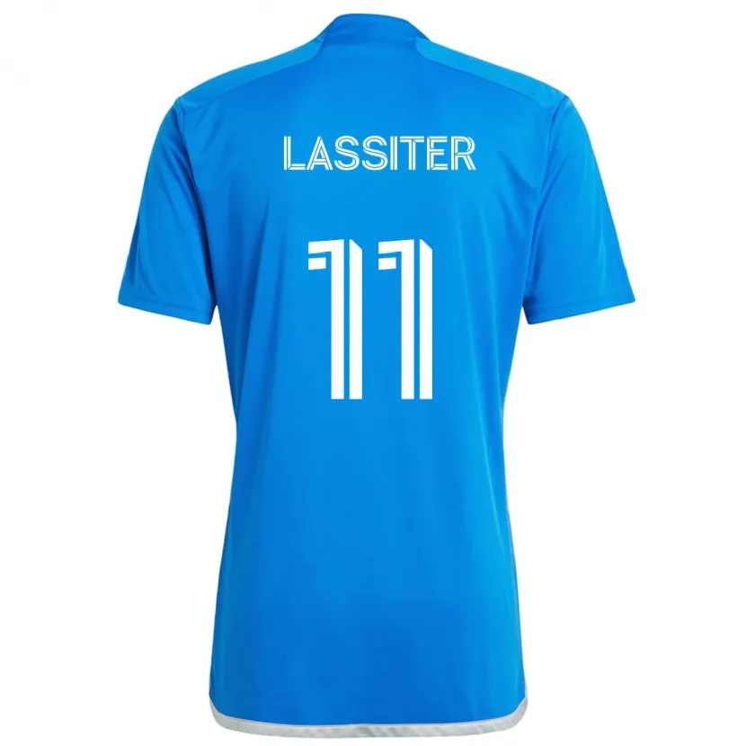 Danxen Enfant Maillot Ariel Lassiter #11 Bleu Blanc Tenues Domicile 2024/25 T-Shirt