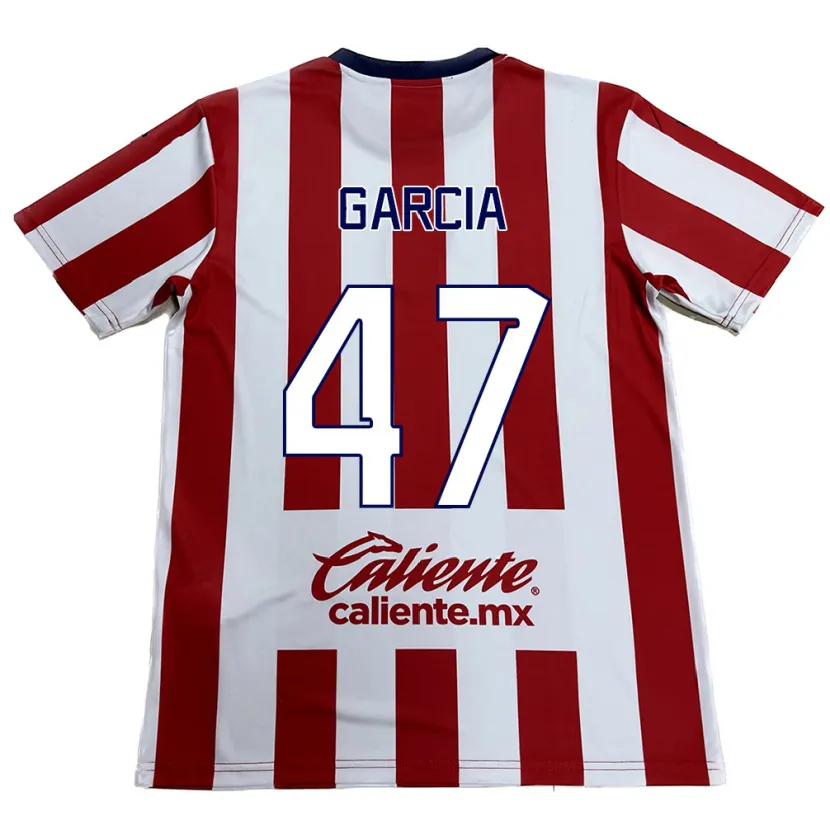 Danxen Enfant Maillot Gael García #47 Rouge Blanc Tenues Domicile 2024/25 T-Shirt