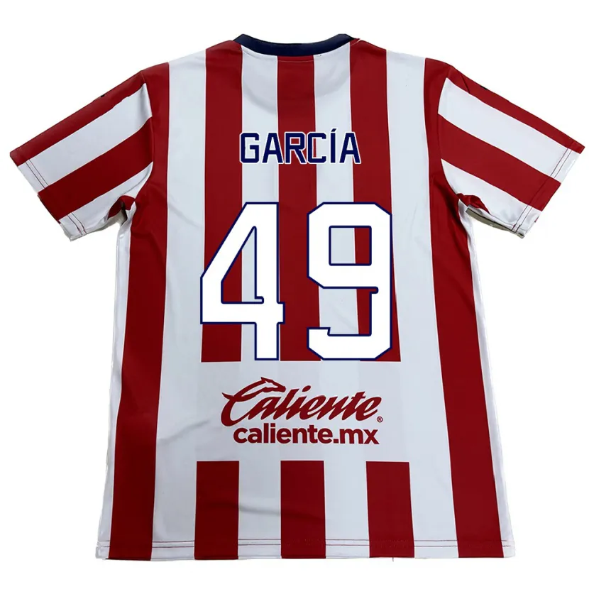 Danxen Enfant Maillot Gilberto García #49 Rouge Blanc Tenues Domicile 2024/25 T-Shirt