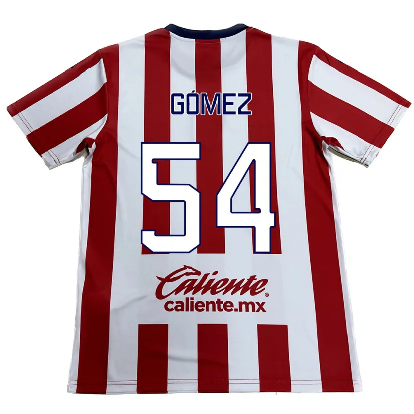 Danxen Enfant Maillot Miguel Gómez #54 Rouge Blanc Tenues Domicile 2024/25 T-Shirt