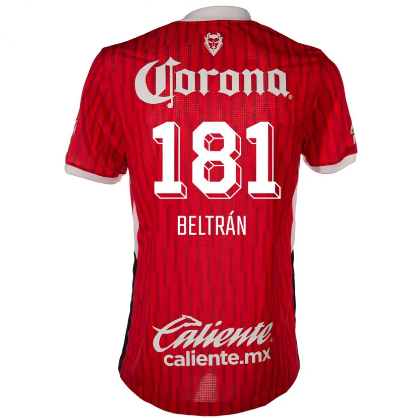 Danxen Enfant Maillot Ronaldo Beltrán #181 Rouge Blanc Tenues Domicile 2024/25 T-Shirt