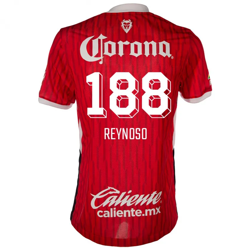 Danxen Enfant Maillot Daniel Reynoso #188 Rouge Blanc Tenues Domicile 2024/25 T-Shirt