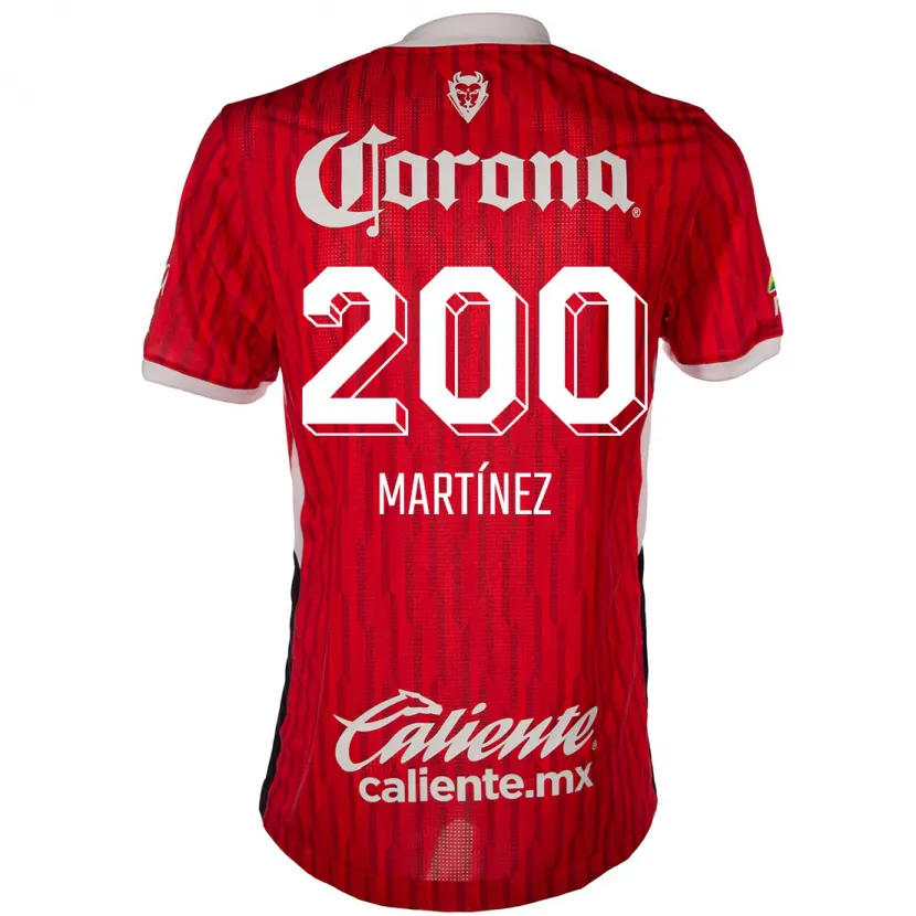 Danxen Enfant Maillot Edgar Martínez #200 Rouge Blanc Tenues Domicile 2024/25 T-Shirt