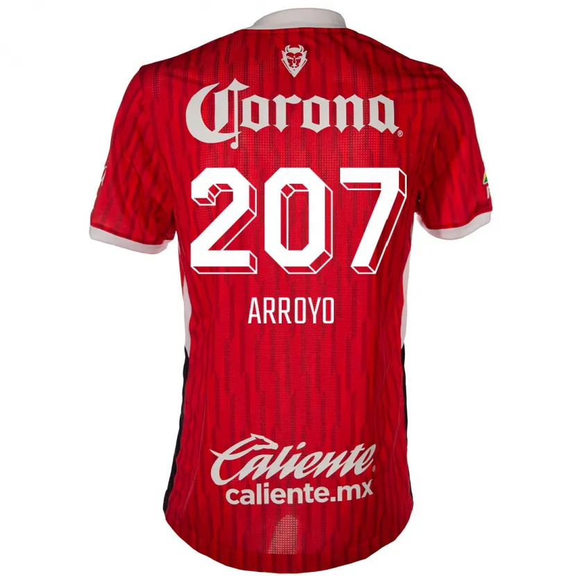 Danxen Enfant Maillot José Arroyo #207 Rouge Blanc Tenues Domicile 2024/25 T-Shirt