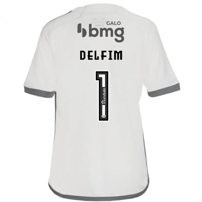 Danxen Enfant Maillot Gabriel Delfim #1 Blanc Cassé Tenues Extérieur 2024/25 T-Shirt