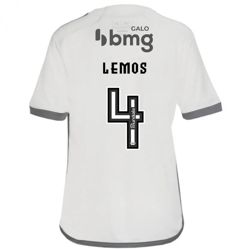 Danxen Enfant Maillot Mauricio Lemos #4 Blanc Cassé Tenues Extérieur 2024/25 T-Shirt