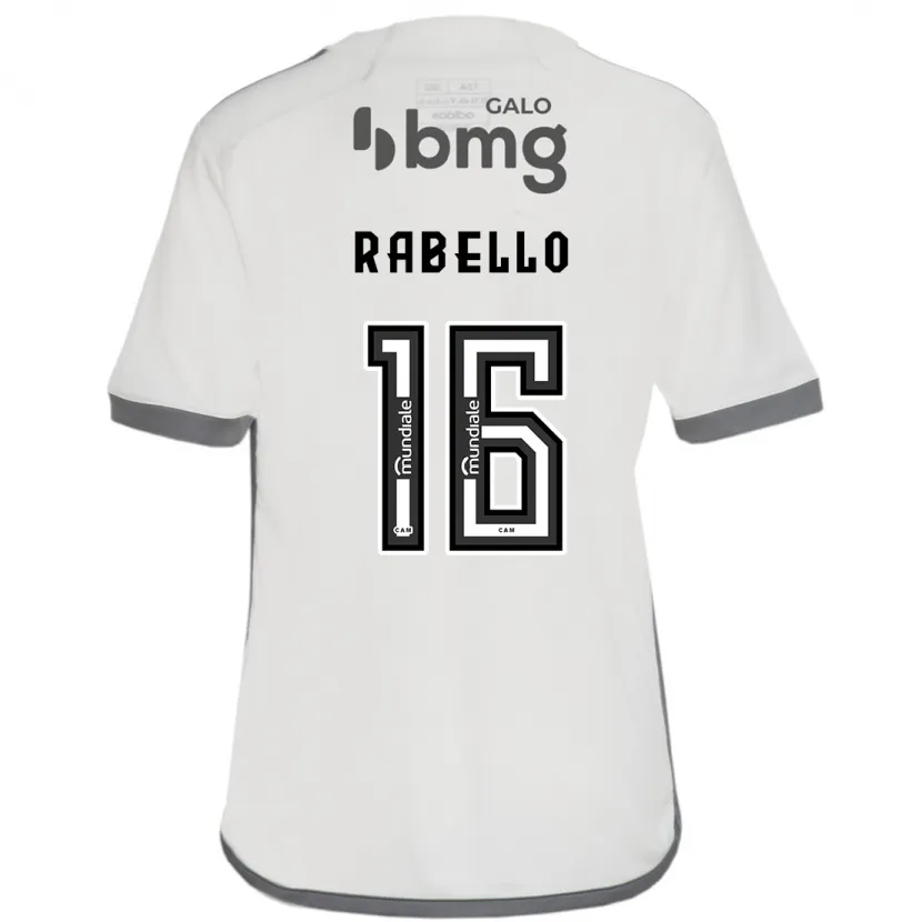 Danxen Enfant Maillot Igor Rabello #16 Blanc Cassé Tenues Extérieur 2024/25 T-Shirt