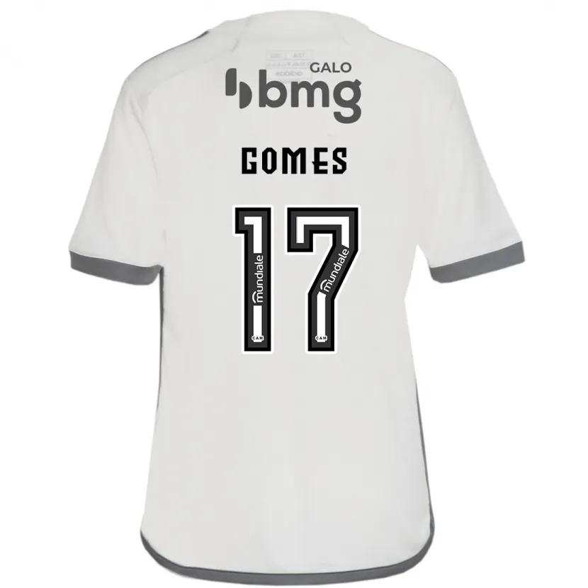 Danxen Enfant Maillot Igor Gomes #17 Blanc Cassé Tenues Extérieur 2024/25 T-Shirt