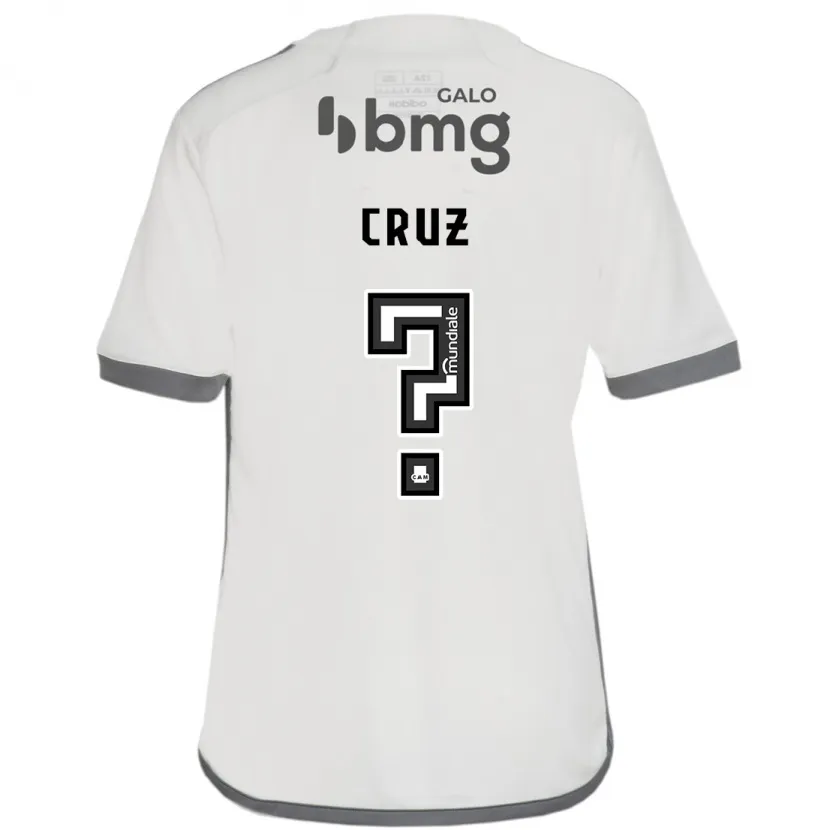 Danxen Enfant Maillot Dudu Cruz #0 Blanc Cassé Tenues Extérieur 2024/25 T-Shirt