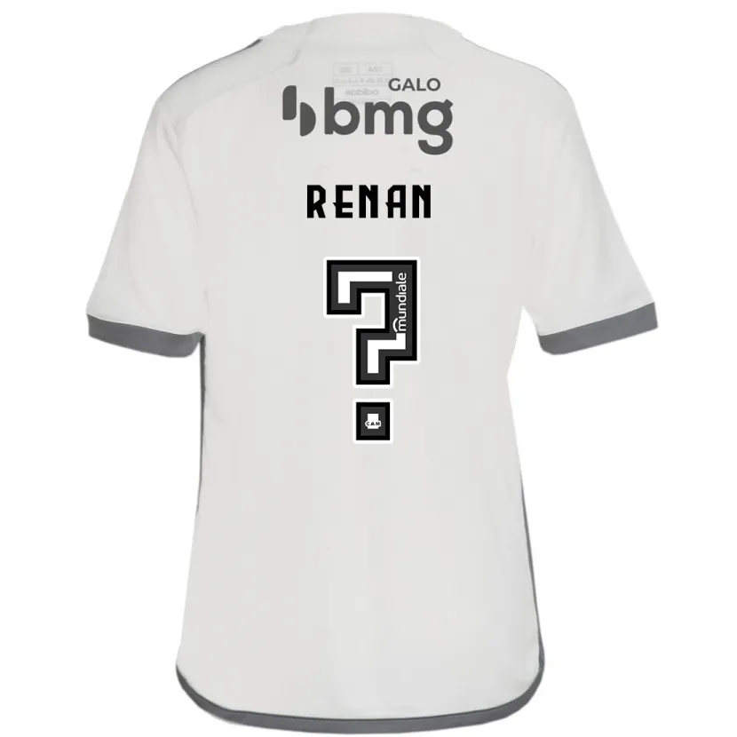 Danxen Enfant Maillot Renan #0 Blanc Cassé Tenues Extérieur 2024/25 T-Shirt