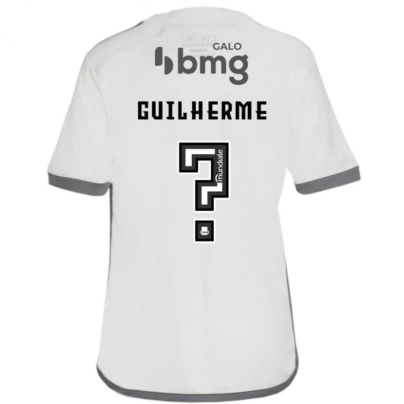 Danxen Enfant Maillot Kauan Guilherme #0 Blanc Cassé Tenues Extérieur 2024/25 T-Shirt