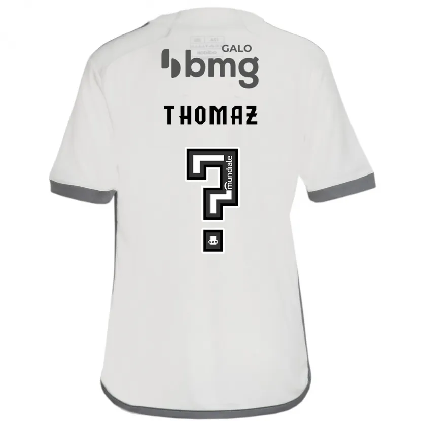 Danxen Enfant Maillot Thomaz #0 Blanc Cassé Tenues Extérieur 2024/25 T-Shirt