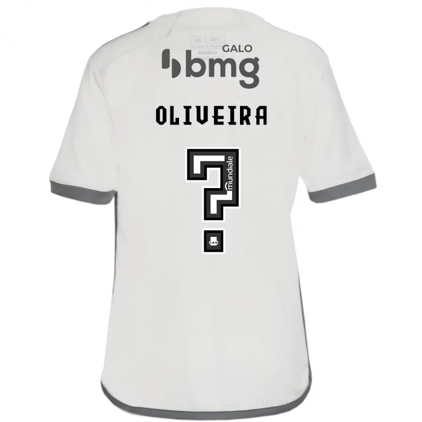 Danxen Enfant Maillot Pedro Oliveira #0 Blanc Cassé Tenues Extérieur 2024/25 T-Shirt