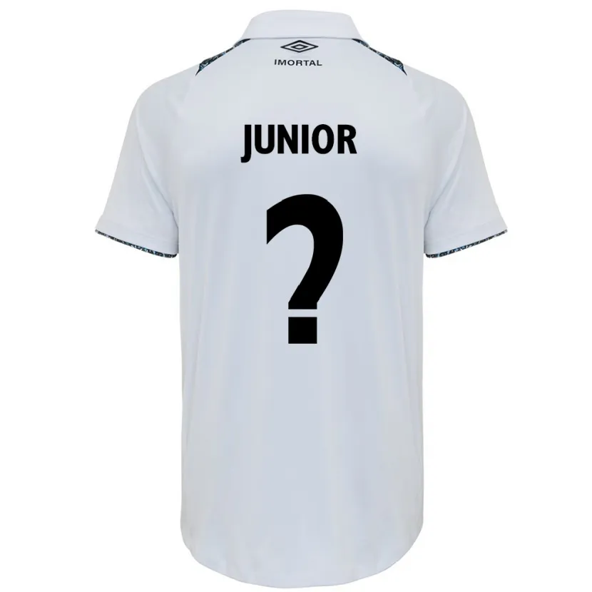 Danxen Enfant Maillot Artur Junior #0 Blanc Bleu Tenues Extérieur 2024/25 T-Shirt