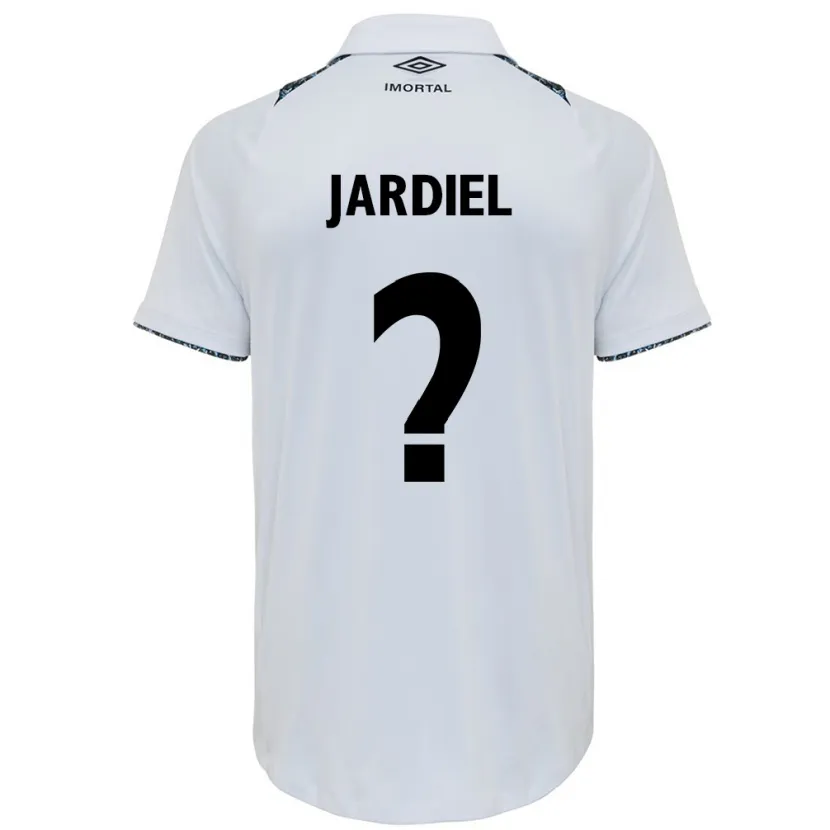 Danxen Enfant Maillot Jardiel #0 Blanc Bleu Tenues Extérieur 2024/25 T-Shirt