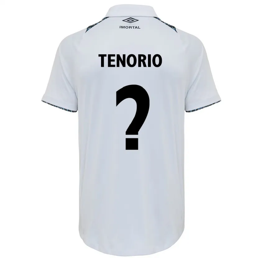 Danxen Enfant Maillot Lucas Tenório #0 Blanc Bleu Tenues Extérieur 2024/25 T-Shirt