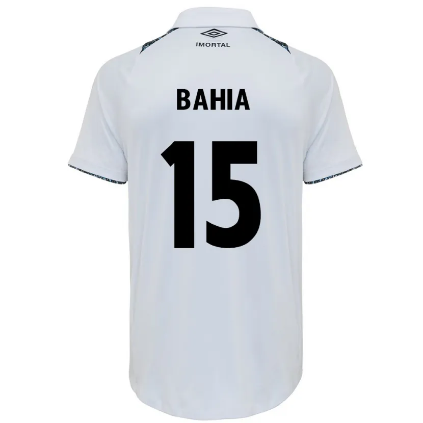 Danxen Enfant Maillot Raíssa Bahia #15 Blanc Bleu Tenues Extérieur 2024/25 T-Shirt